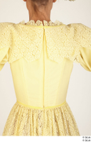  Photos Woman in Historical Civilian dress 1 19th century Historical Clothing upper body yellow dress 0008.jpg